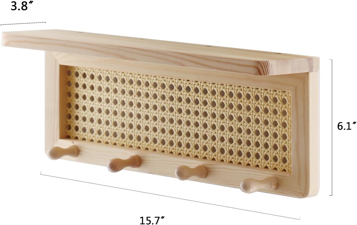 PE Rattan Key Holder / Burlywood