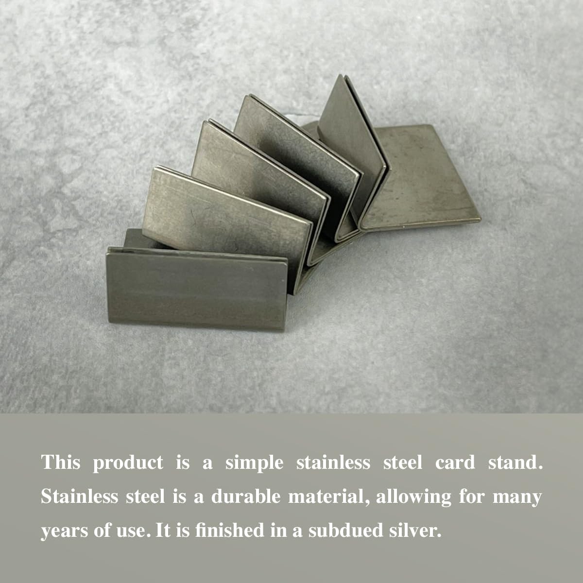 B-Faith Table Card Holder Silver stainless regular size Table numbers Place card Memo Business card Wedding Photo