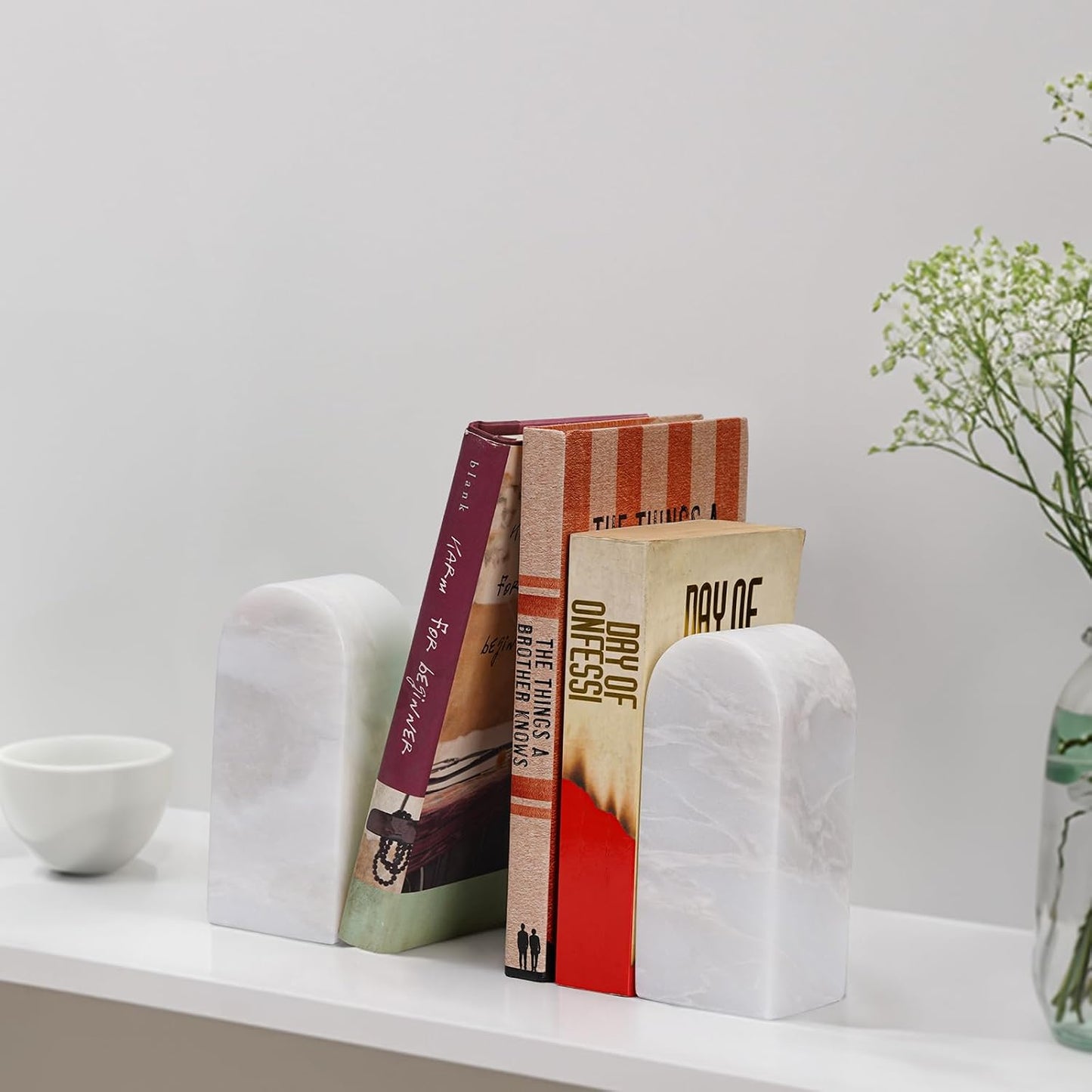 Decorative Book Ends / Natural