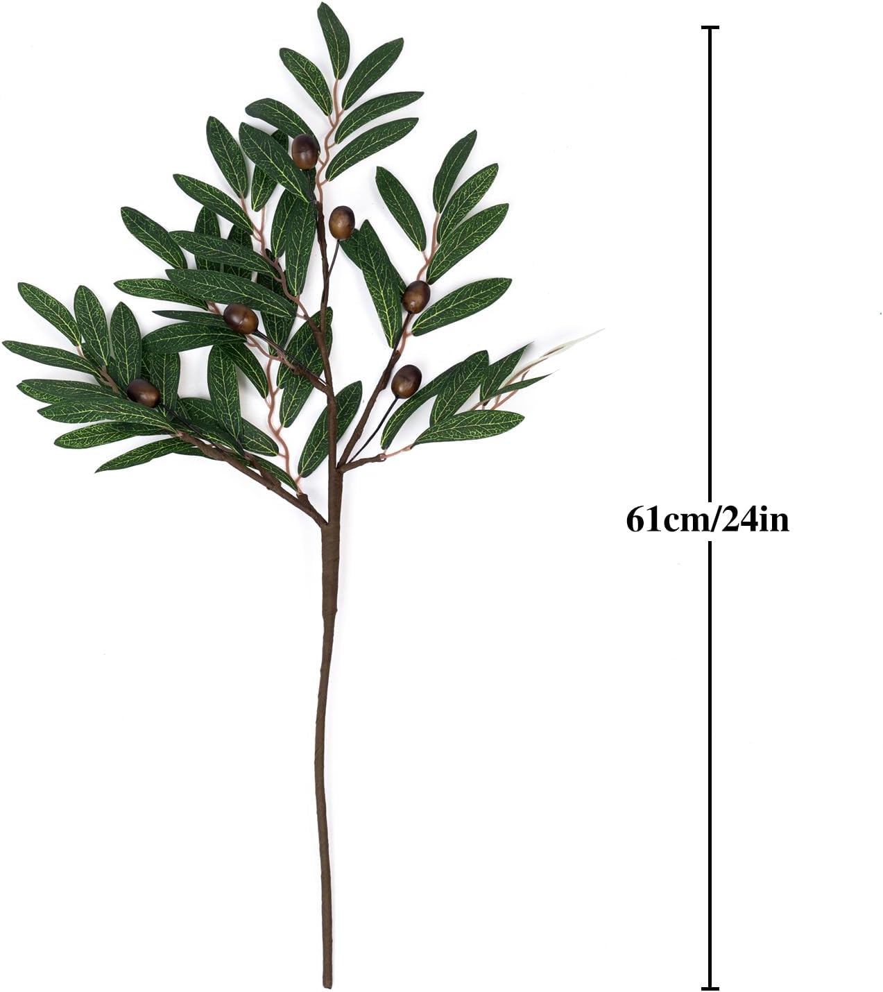 Mediterranean Flowers / 6 Olive Branches / 24"/61 Cm / Set of 6