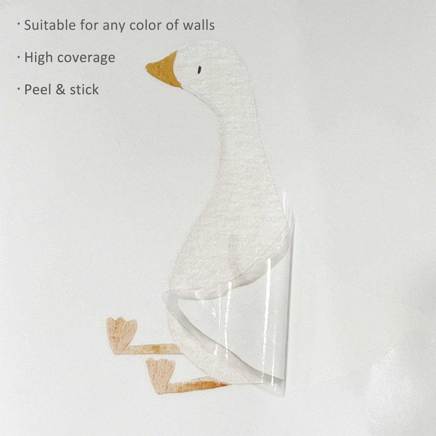 Boho Nursery Animal Wall Decals Peel and Stick / Little Goose / Set of 32