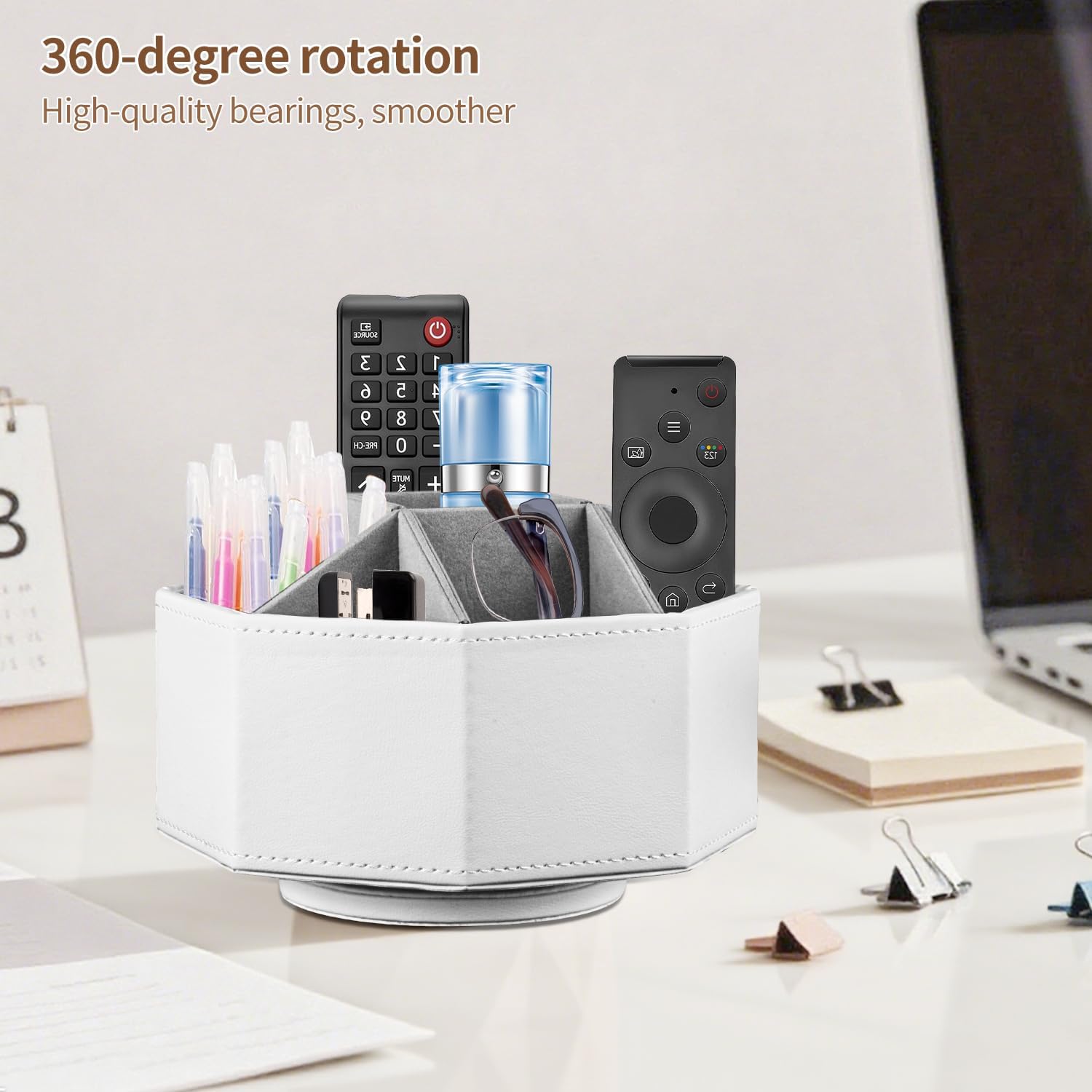 Swivel Remote Control Holder / Small / White