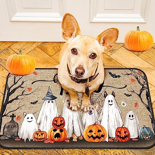 Ceenna Halloween Door Mat Welcome Mat for Front Door,Boo