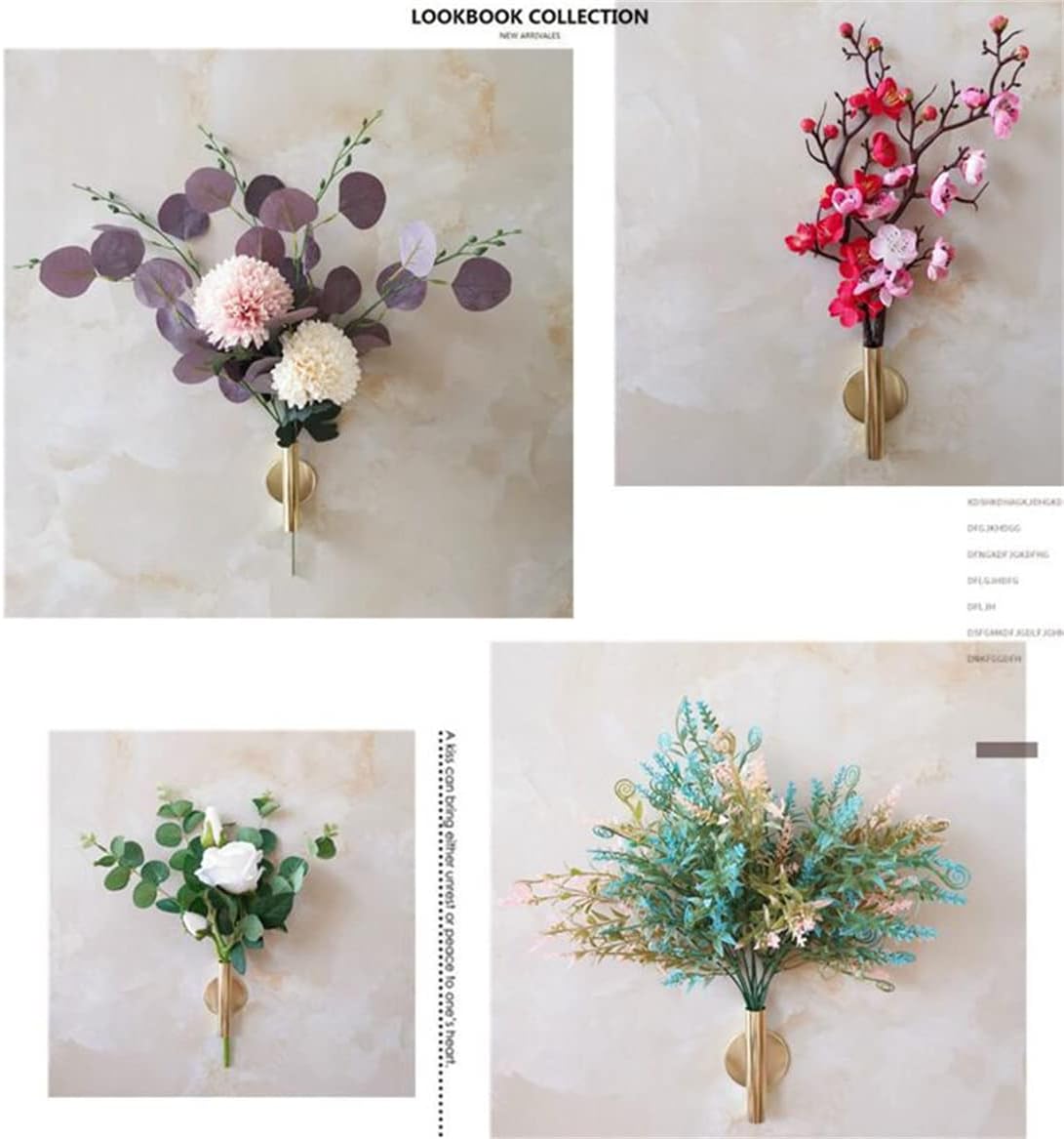Faux Flowers / Round Gold / Set of 2