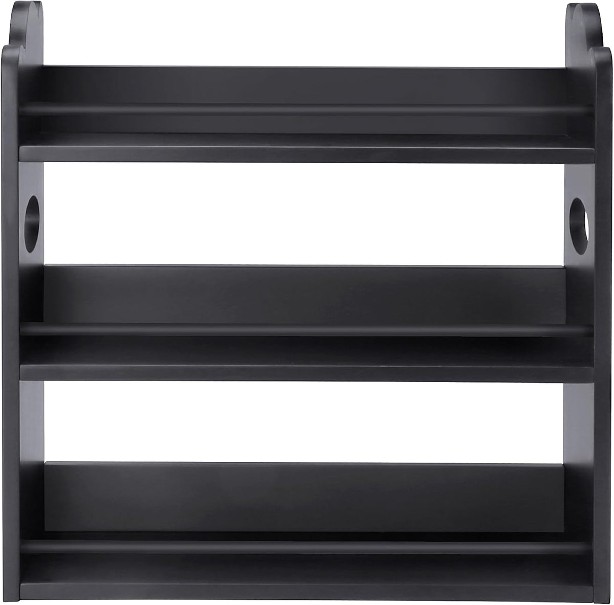 3-Tier Bamboo Spice Rack, Wall Mount & Countertop Spice Organizer | Seasoning Jars Rack Shelf Spice Organizer for