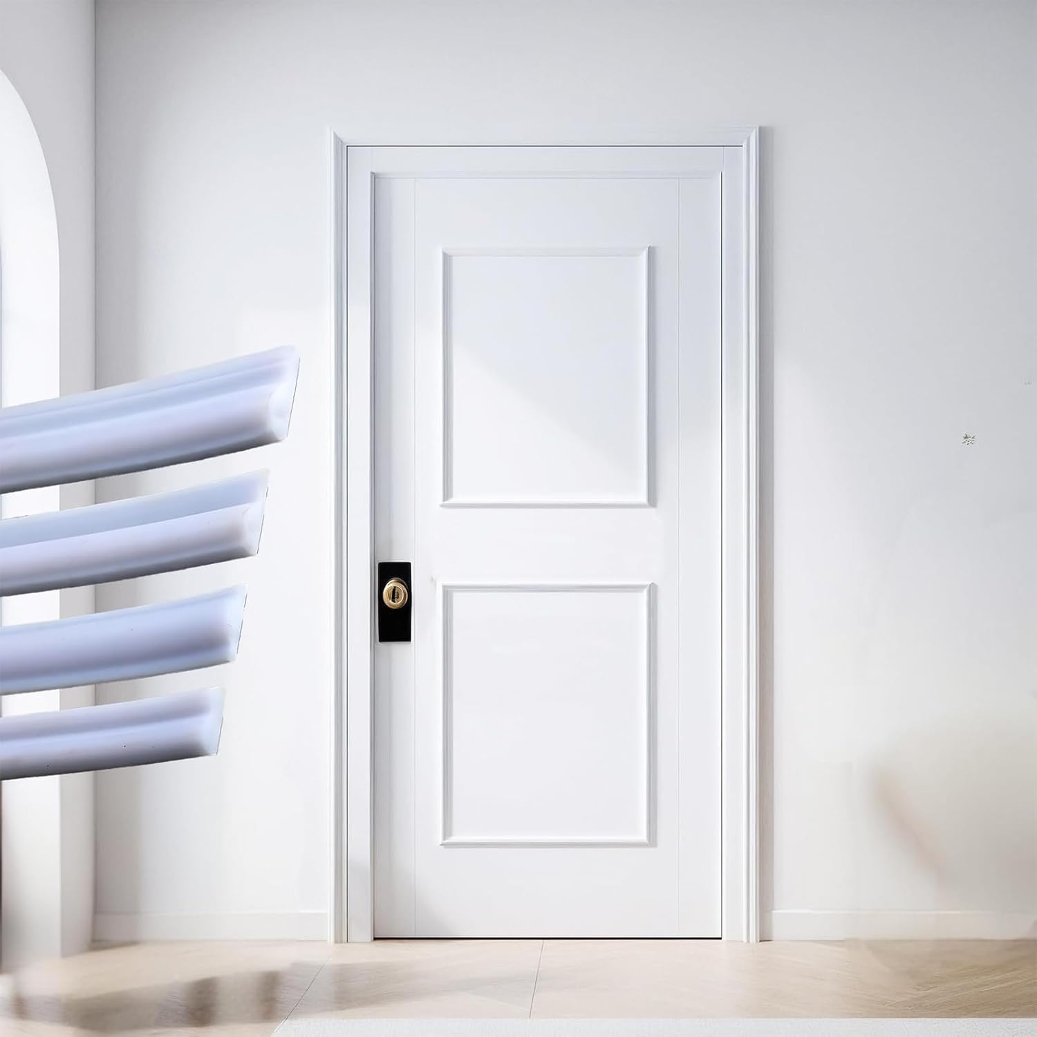 Peel and Stick Wall Molding Trim / White / 20ftx0.9