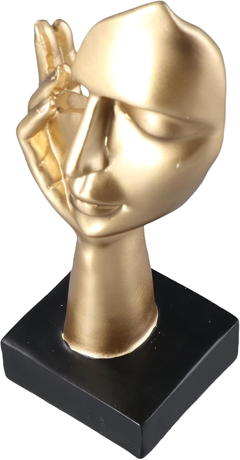 Thinker Statues Sculptures / Woman Face Statue Figurines