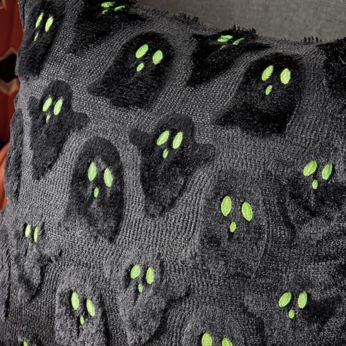 MIULEE Black Halloween Pillow Covers Cute Ghost Decor Set of 2 20x20