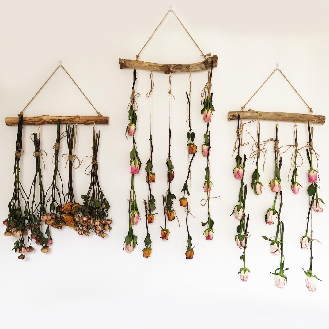 Driftwood Decorative Branches Farmhouse Home Wall Hanging Decor / Natural / 15 Inch / Set of 2
