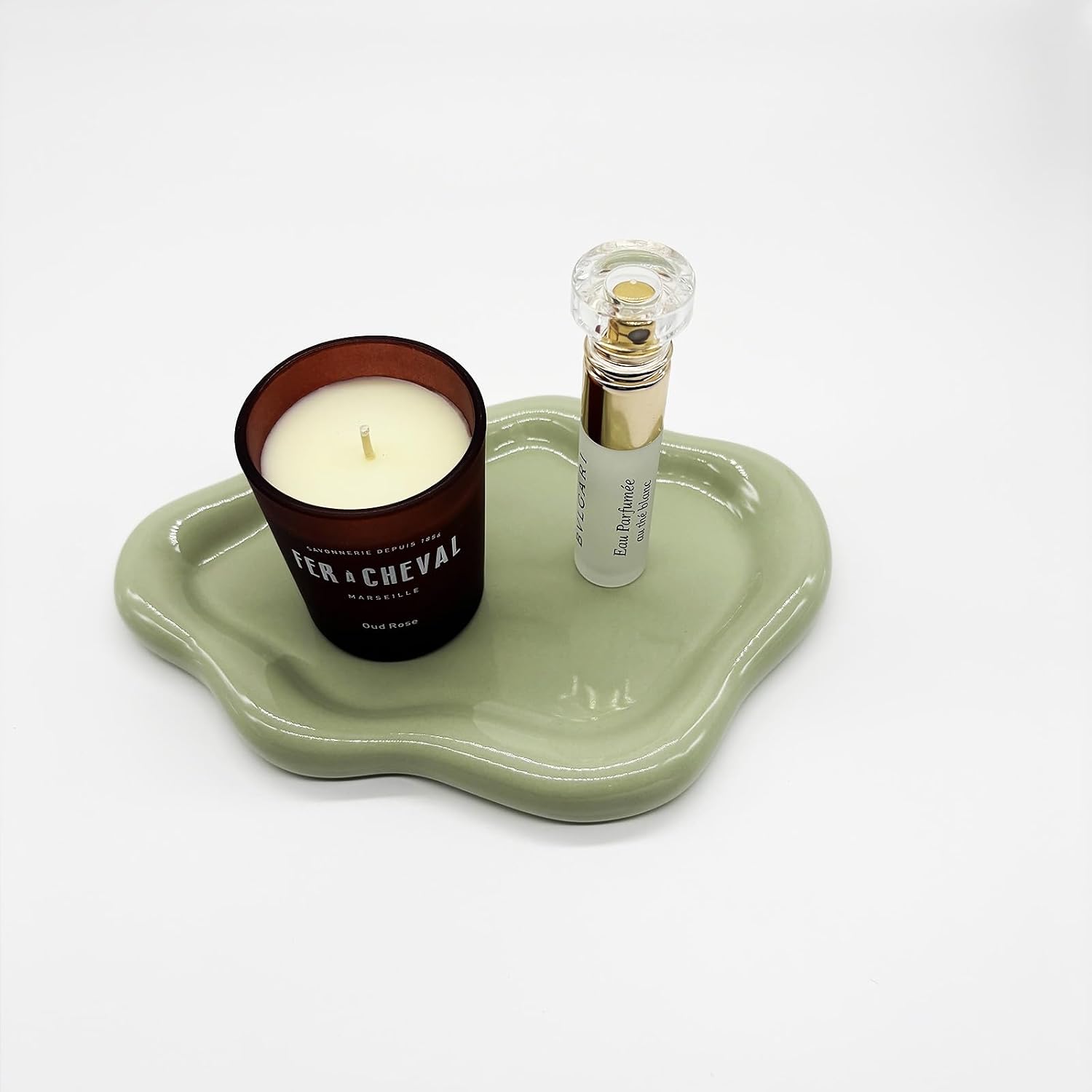 Ceramic Cloud Tray / Green