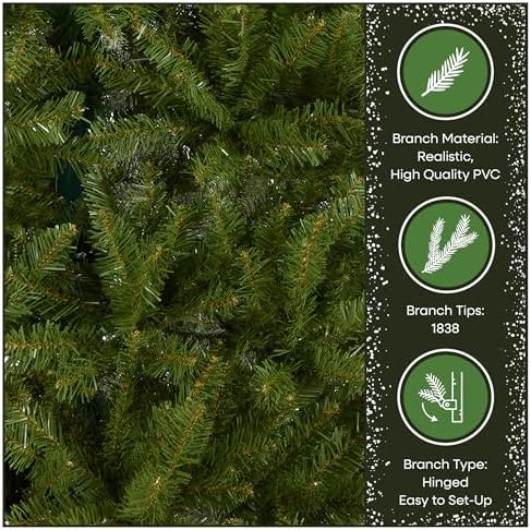 National Tree Company 6.5ft Unlit Dunhill Fir Artificial Christmas Tree