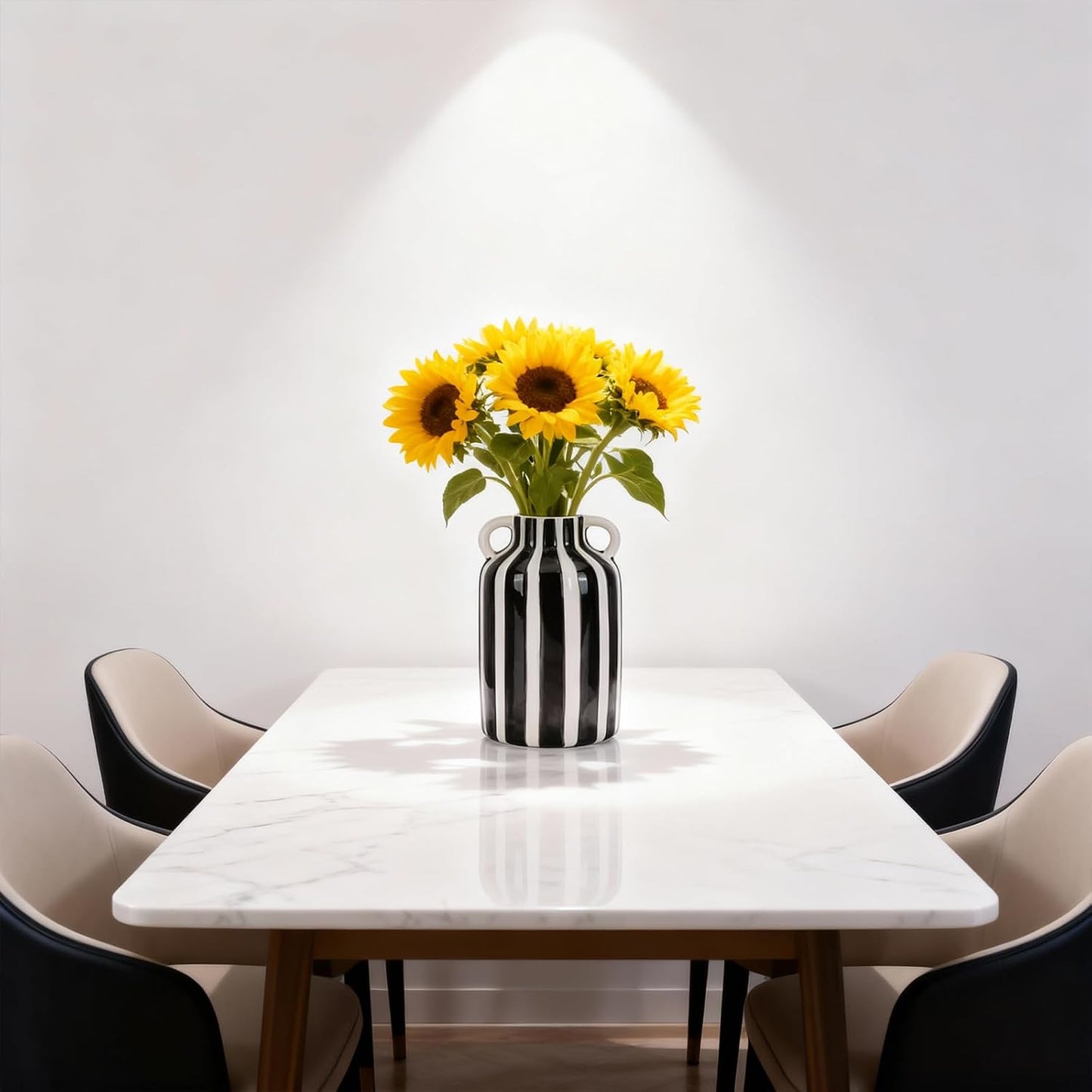 Ceramic Vase / Black and White