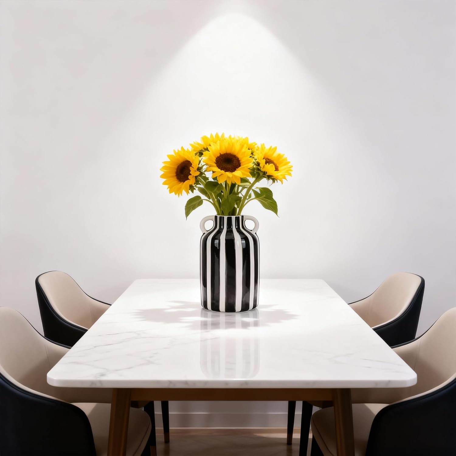 Ceramic Vase / Black and White