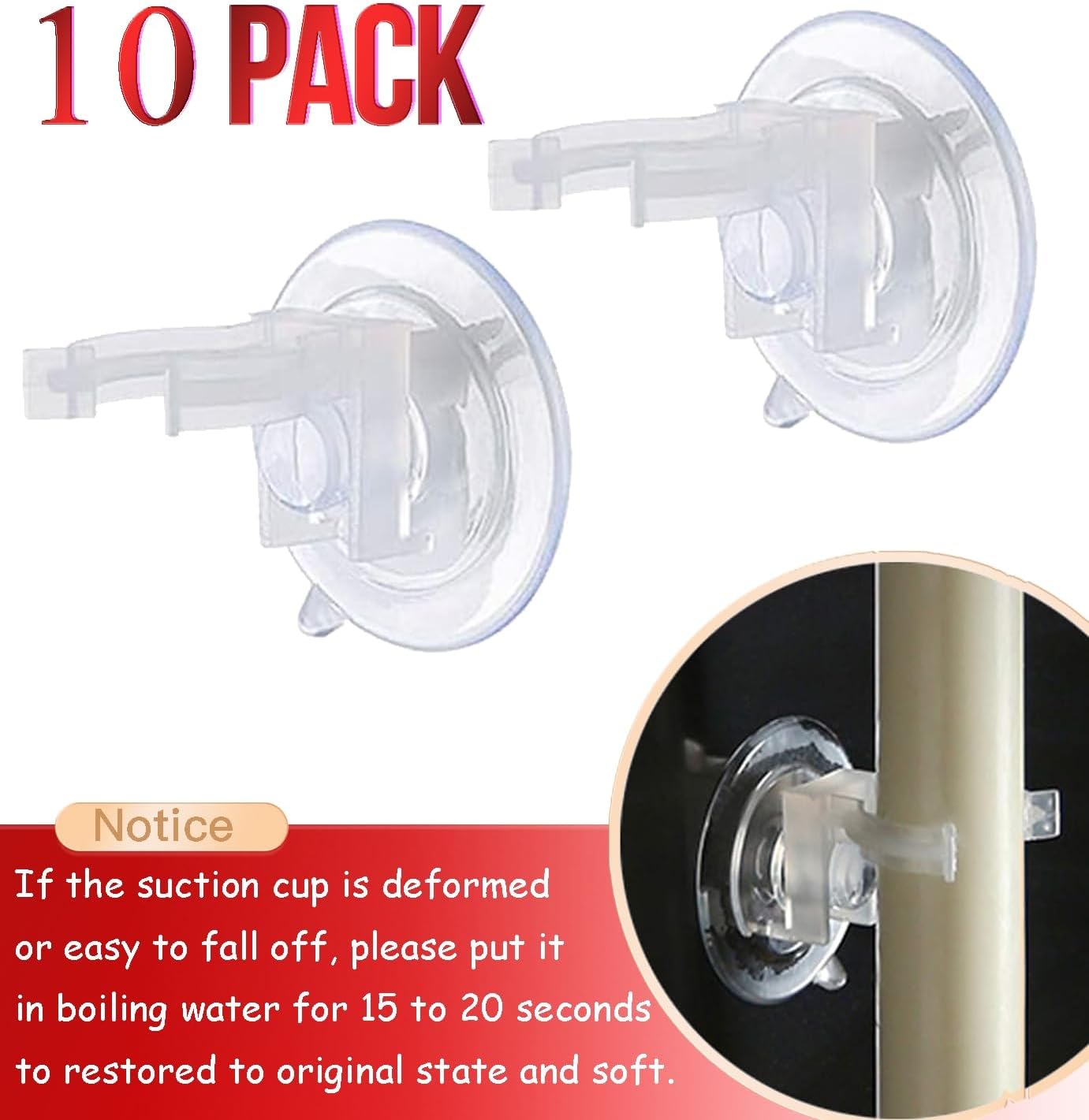 10 Pack Window Candles + 20 AA Batteries(Include, Run More Than 400 Hours) + Silver Candleholders + Suction Cups, 8''
