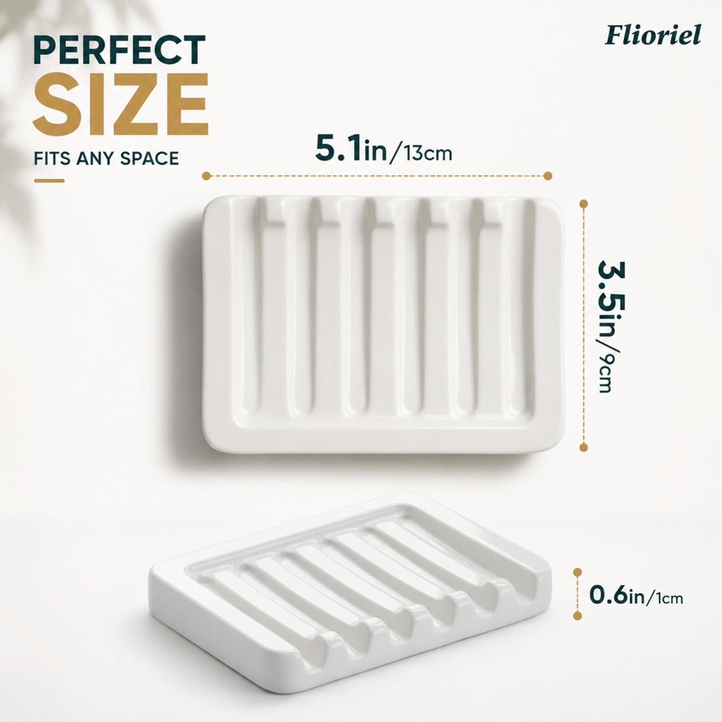 Porcelain Soap Tray / 01.white