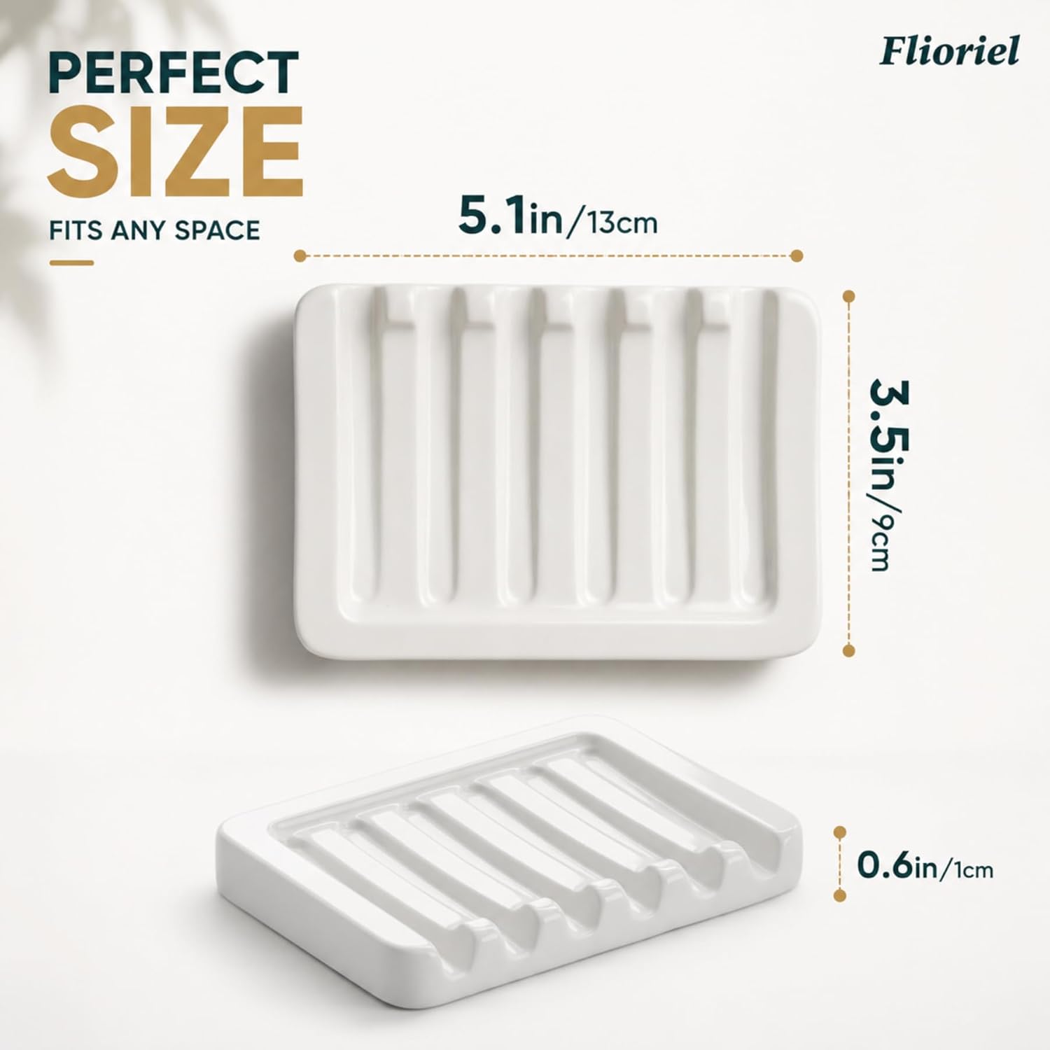 Porcelain Soap Tray / 01.white