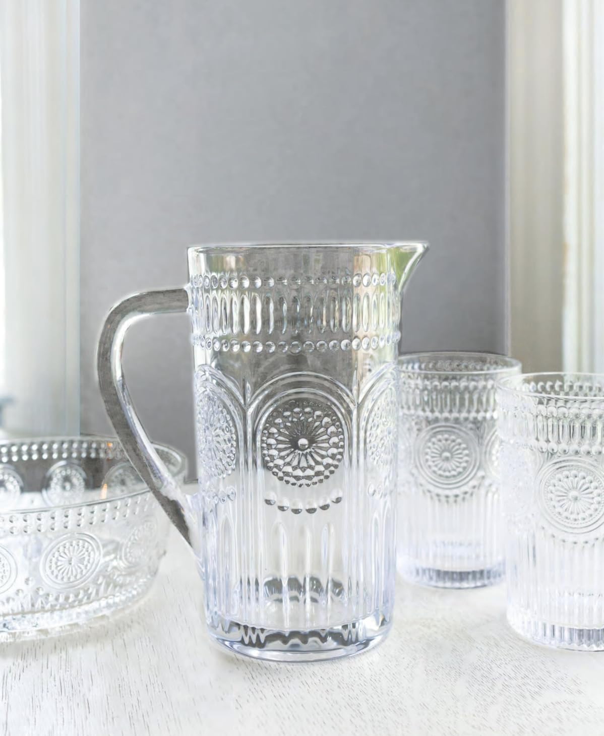 Vintage-Inspired Glass Serving Bowl / Clear Codi / Small 4.75