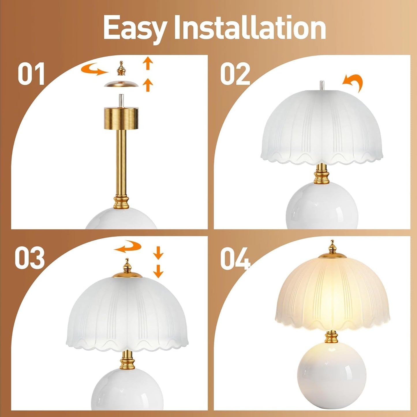 Small Bedside Ceramic lamp