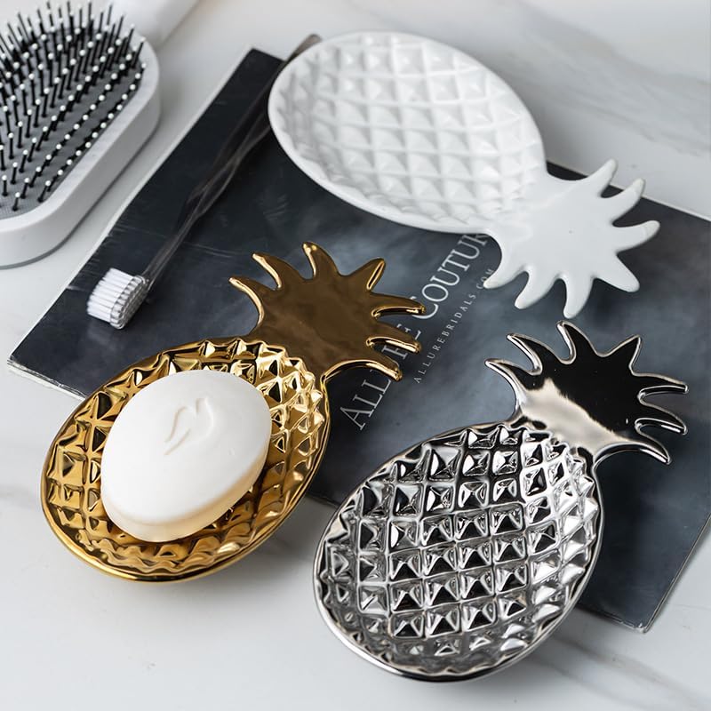 Decorative Ceramic Tray / White