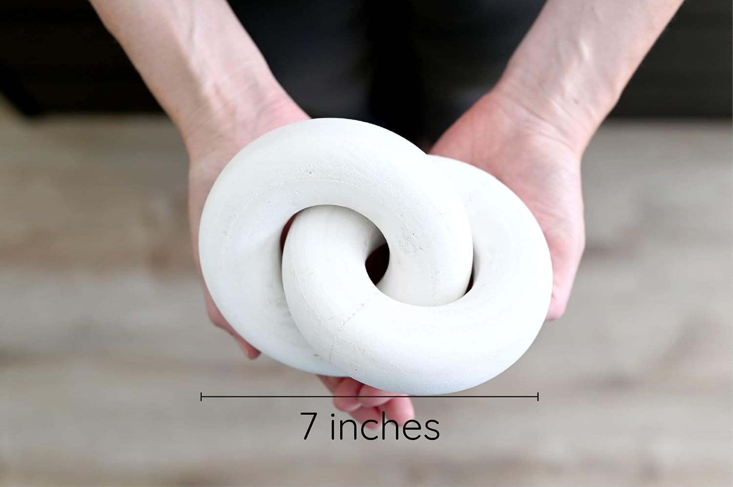 White Knot Decor Coffee Table Decor / Natural