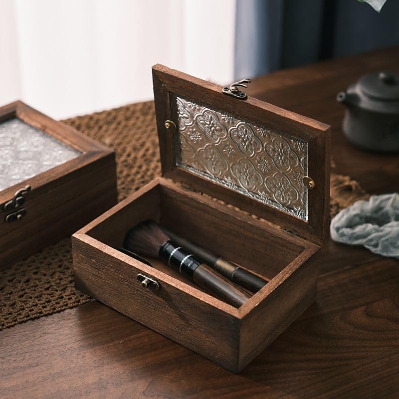 Vintage Wooden Storage Box / Small