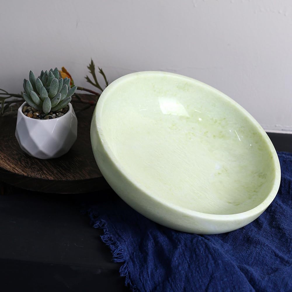 Marble Fruit Bowl / Light Green / 7.8 x 1.9