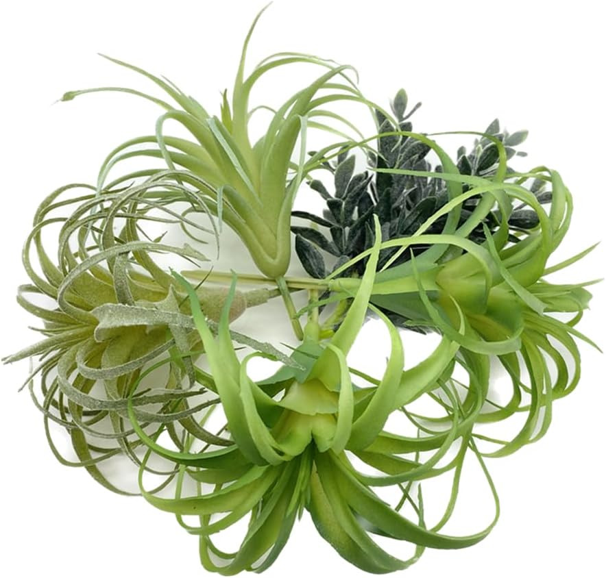 POANTA Assorted Artificial Succulents Air Plants Set Unpotted Realistic Greenery Plants / Set of 5