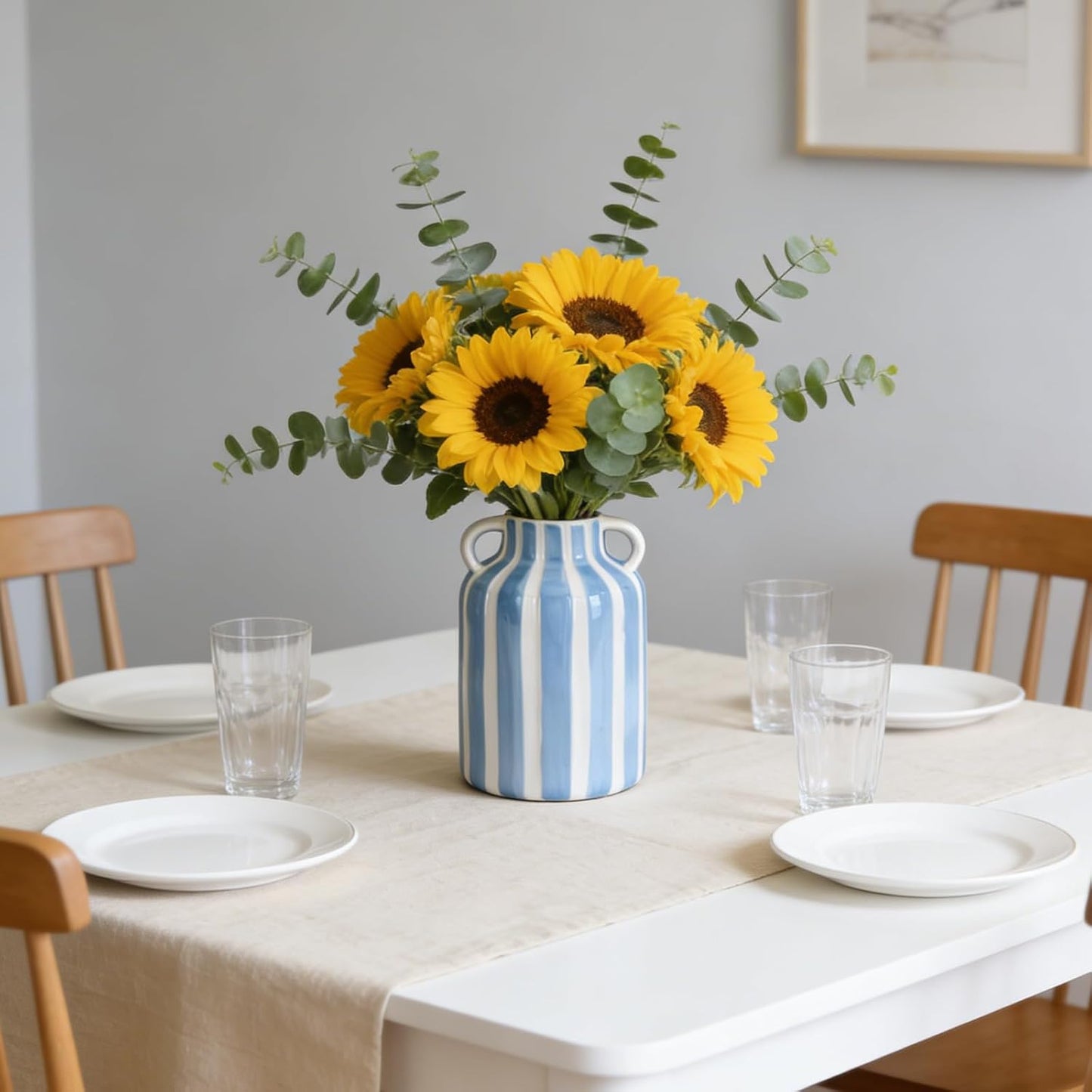 Ceramic Vase / Blue and White