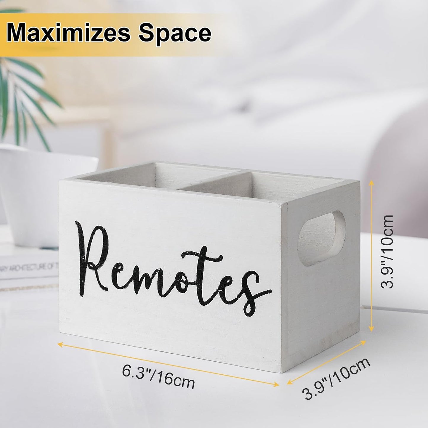Remote Control Holder / White-2slot