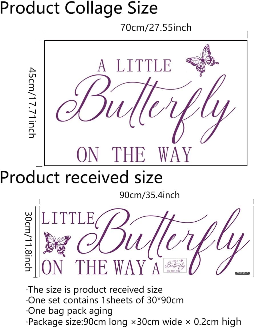 Butterfly Decal / Vinyl Stickers for Butterfly Backdrop / Pink