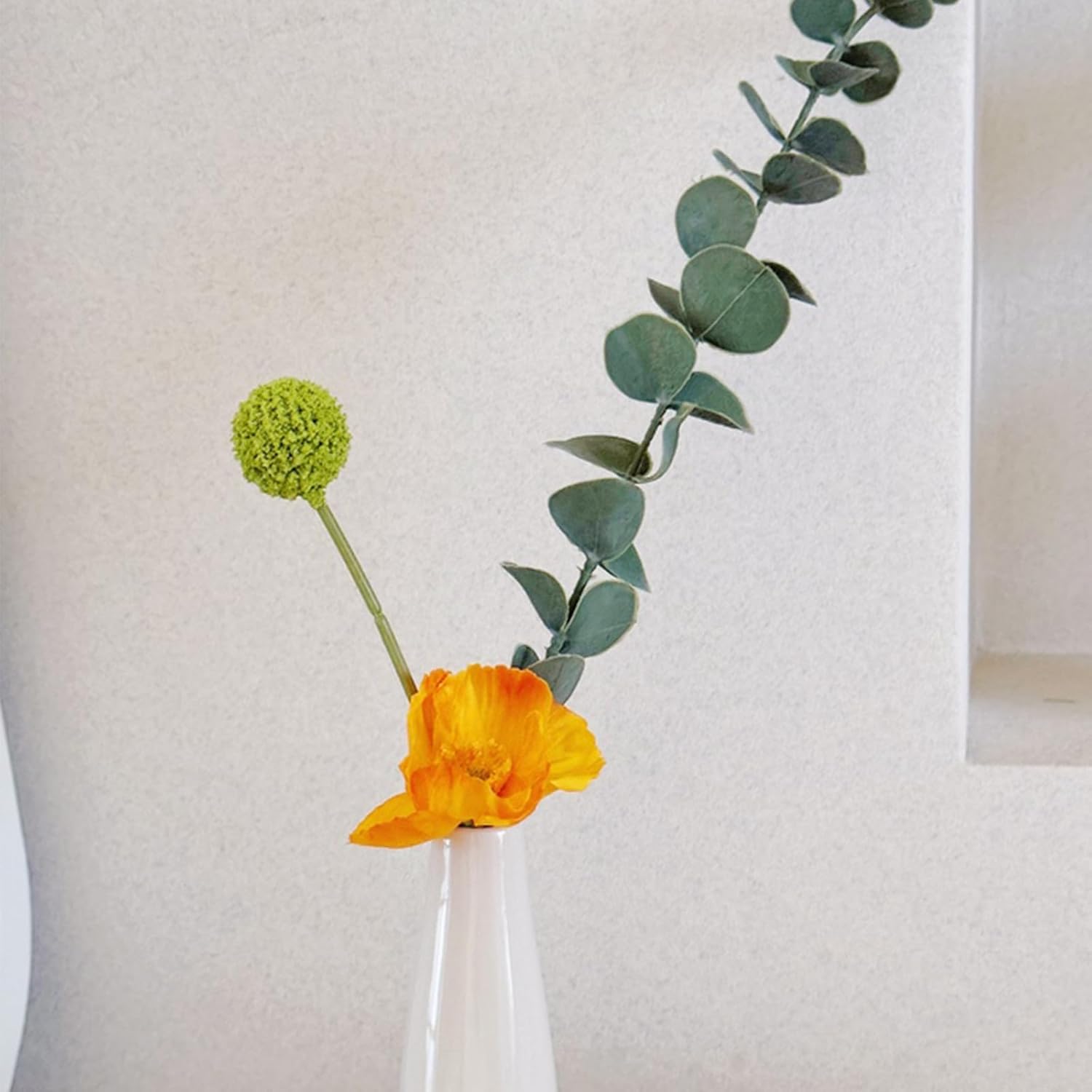 Artificial Eucalyptus Stems Fake Eucalyptus Greenery Branches for Floral Arrangements / Set of 50