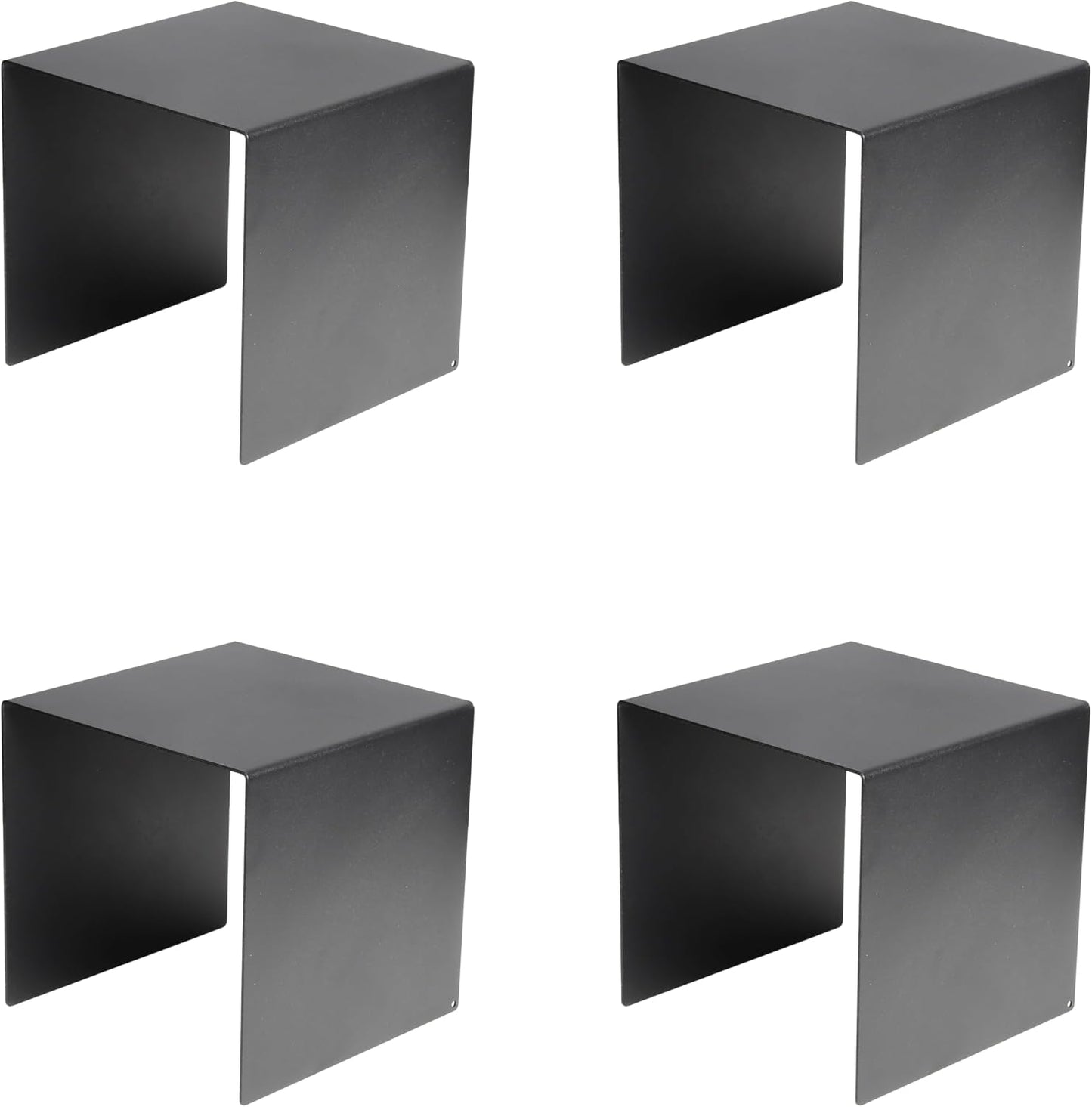 Metal Riser Square Display Stand For Cupcakes / 4P-6INCH / Black / 6 Inch / Set of 8