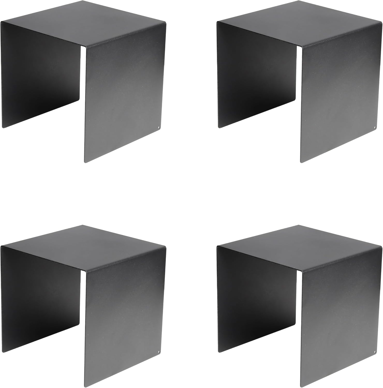 Metal Riser Square Display Stand For Cupcakes / 4P-6INCH / Black / 6 Inch / Set of 8