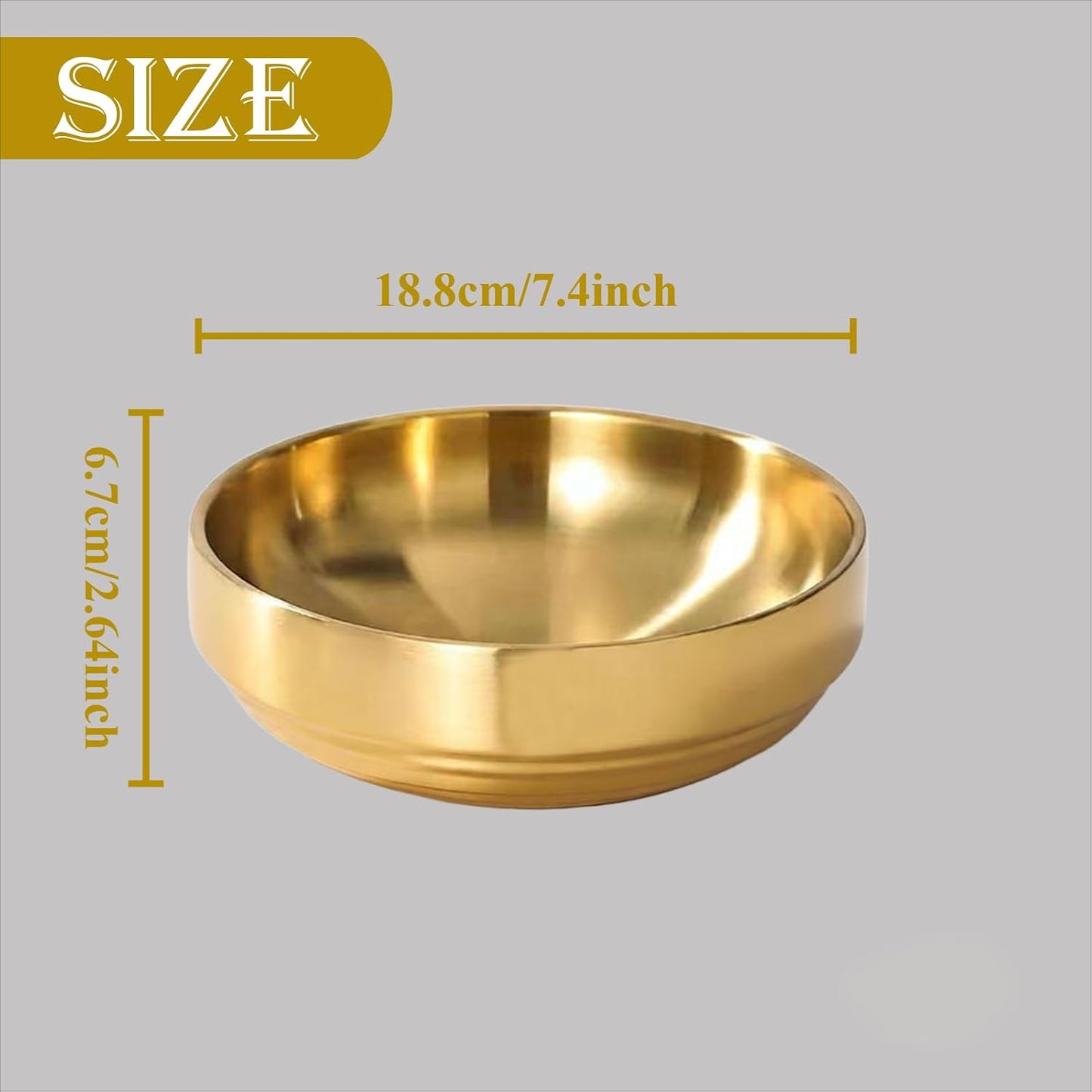 Stainless Steel Fruit Bowl / Gold