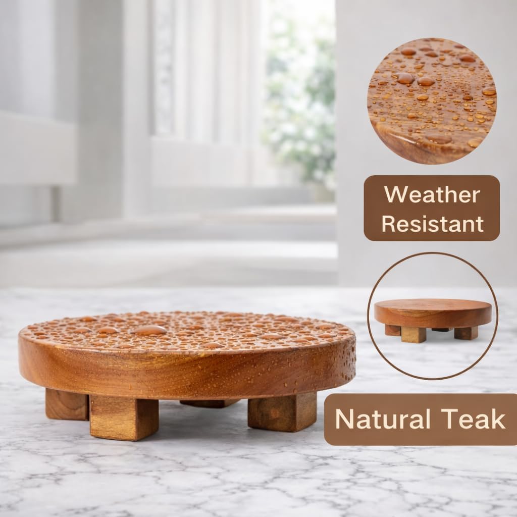 Round Pedestal Stand / Home Centerpiece Decor