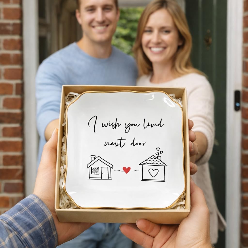 Ceramic Ring Tray for Best Friend / I Wish You Lived Next Door