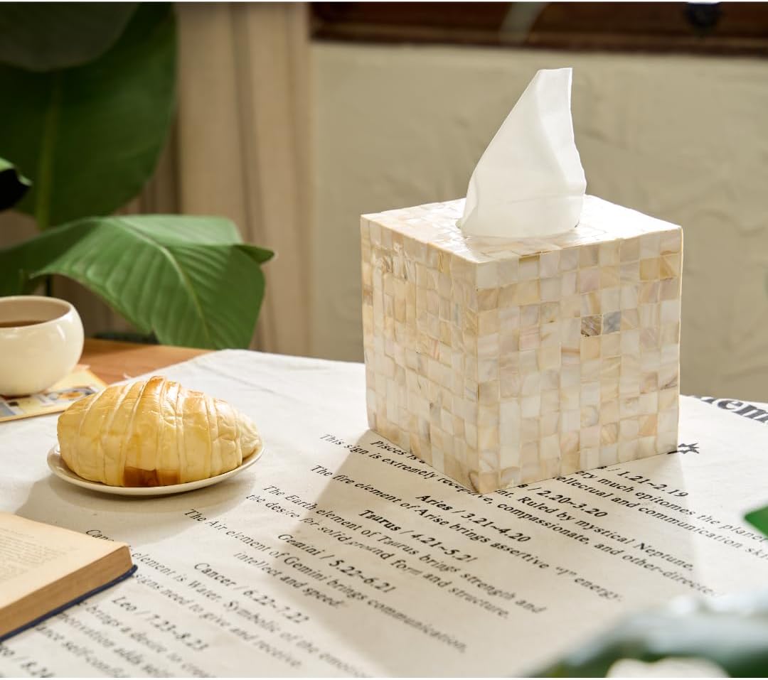 Handcrafted Square Tissue Holder