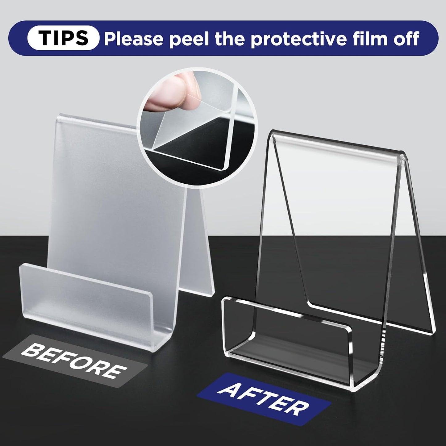 Acrylic Comic Book Display Shelves / Clear / Set of 6