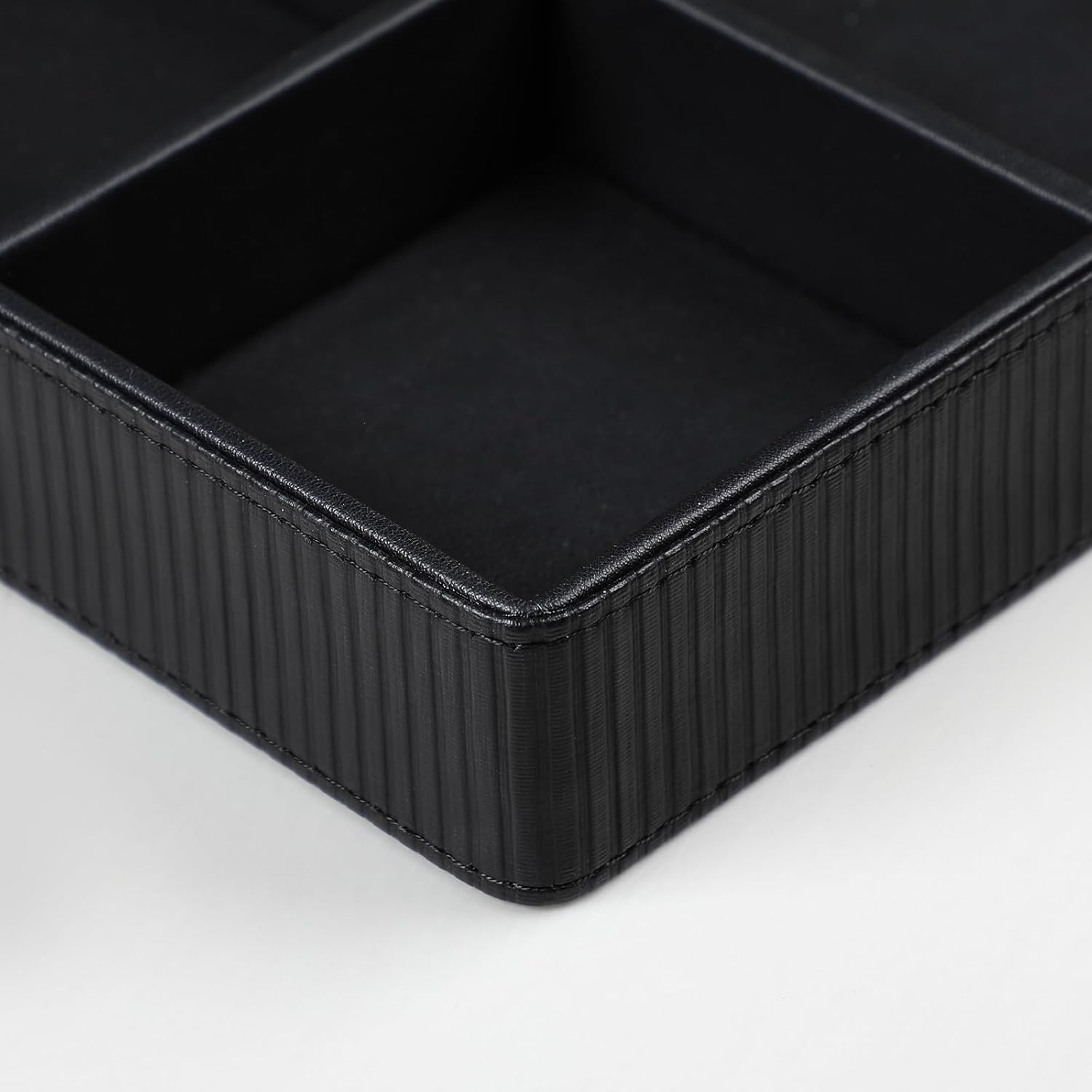 PU Leather Valet Tray / Black