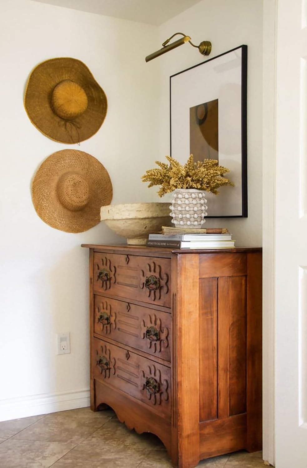 Rustic Farmhouse Vase / Beige