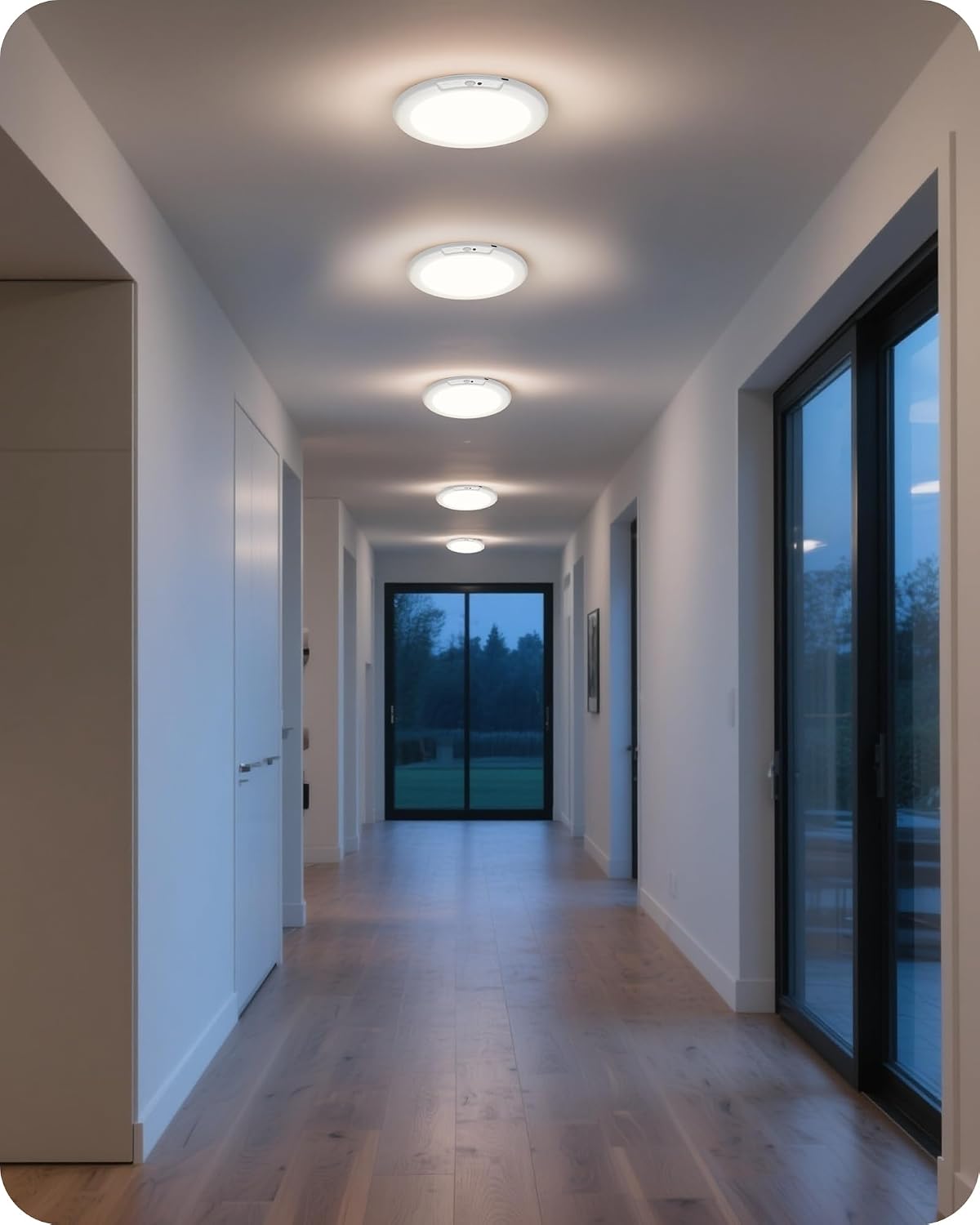 2 Pack Rechargeable Motion Sensor Ceiling Lights with Remote, Wireless Ceiling Light Battery Operated, Magnetic, 3CCT