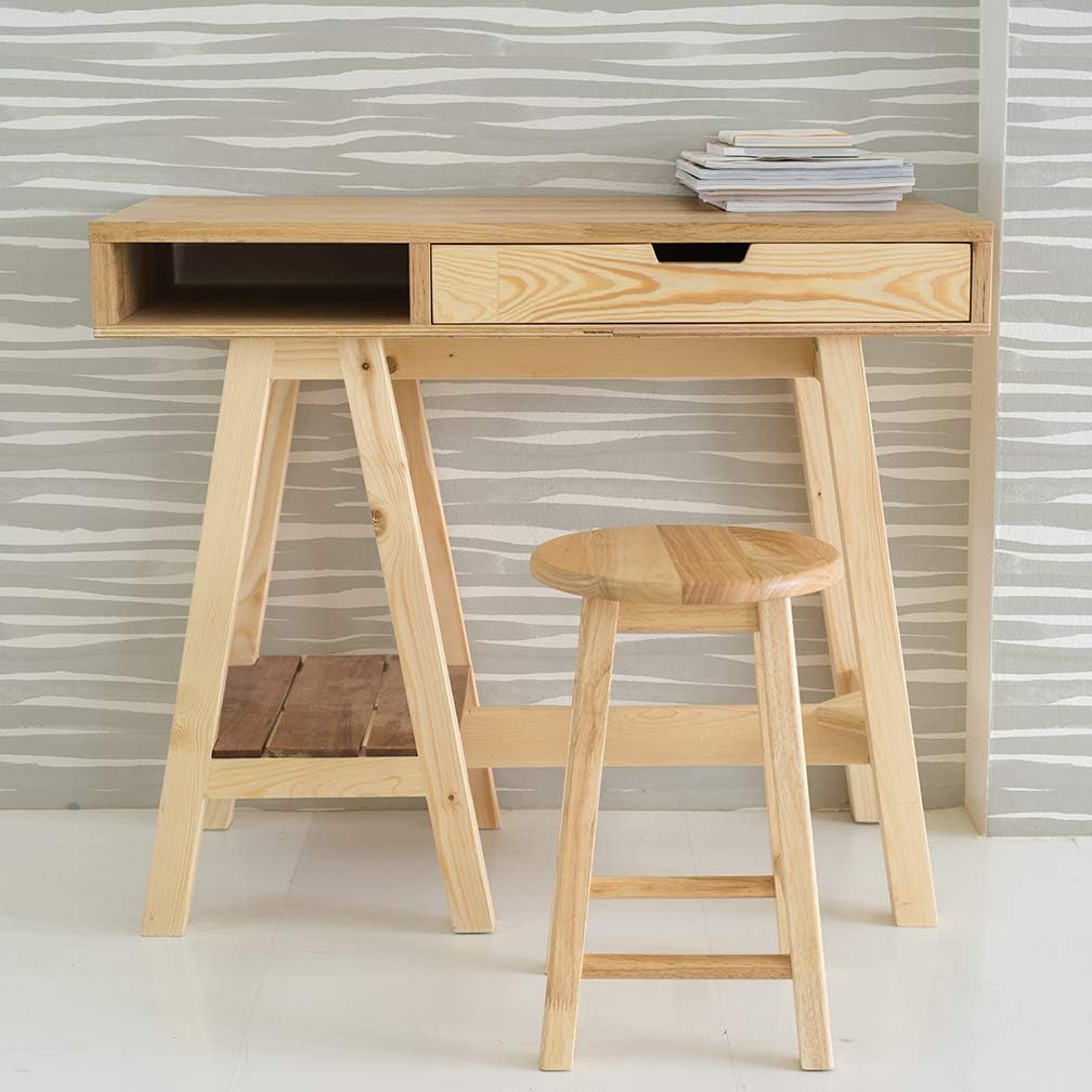 Vinyl Peel and Stick Removable Wallpaper / 18 x 18 / Gray Painted Stripes