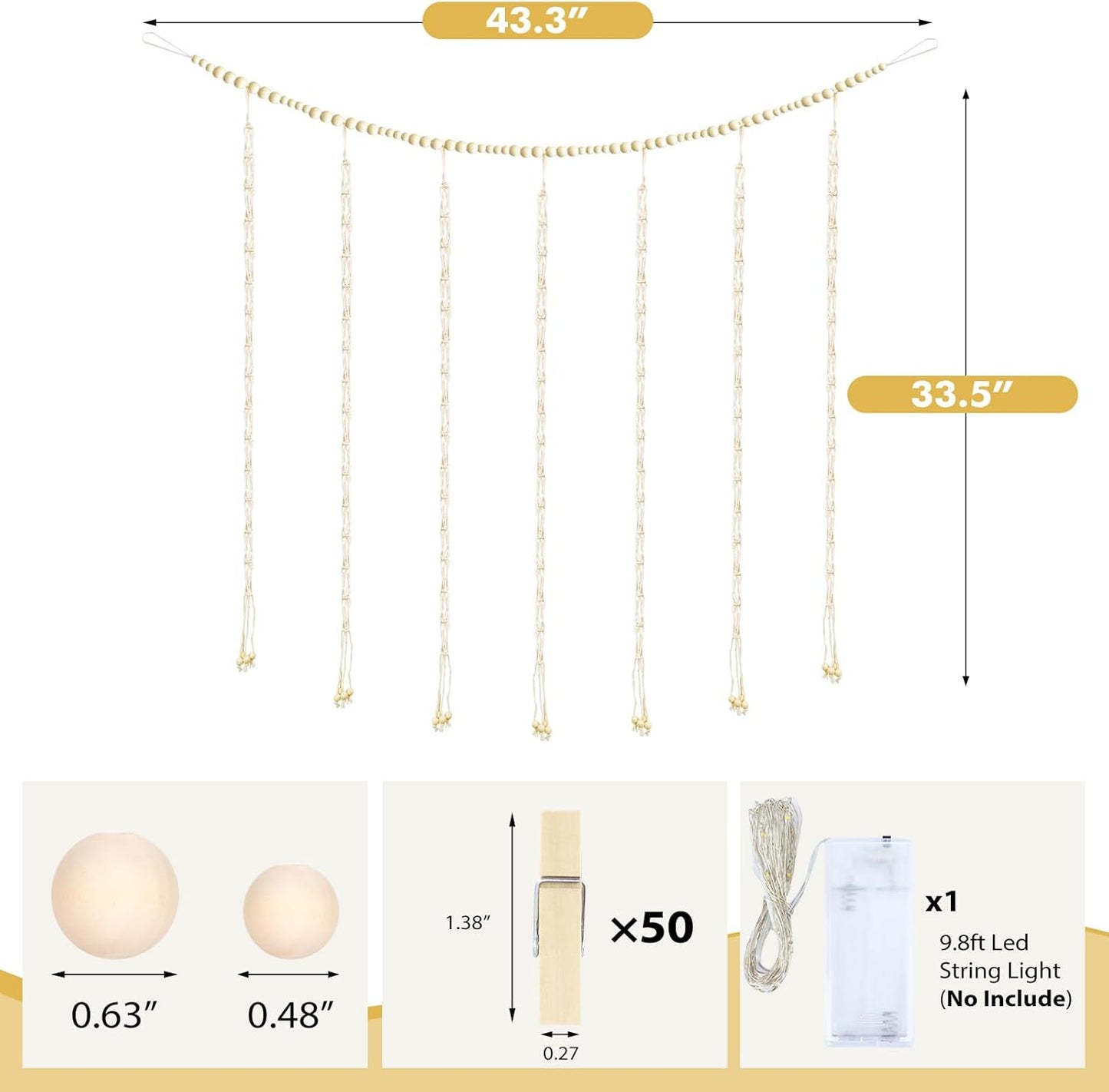 String Lights / Picture Christmas Card Holder