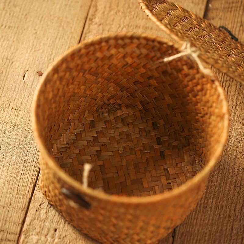 Seagrass Handmade Basket / Natural / 7 Inch