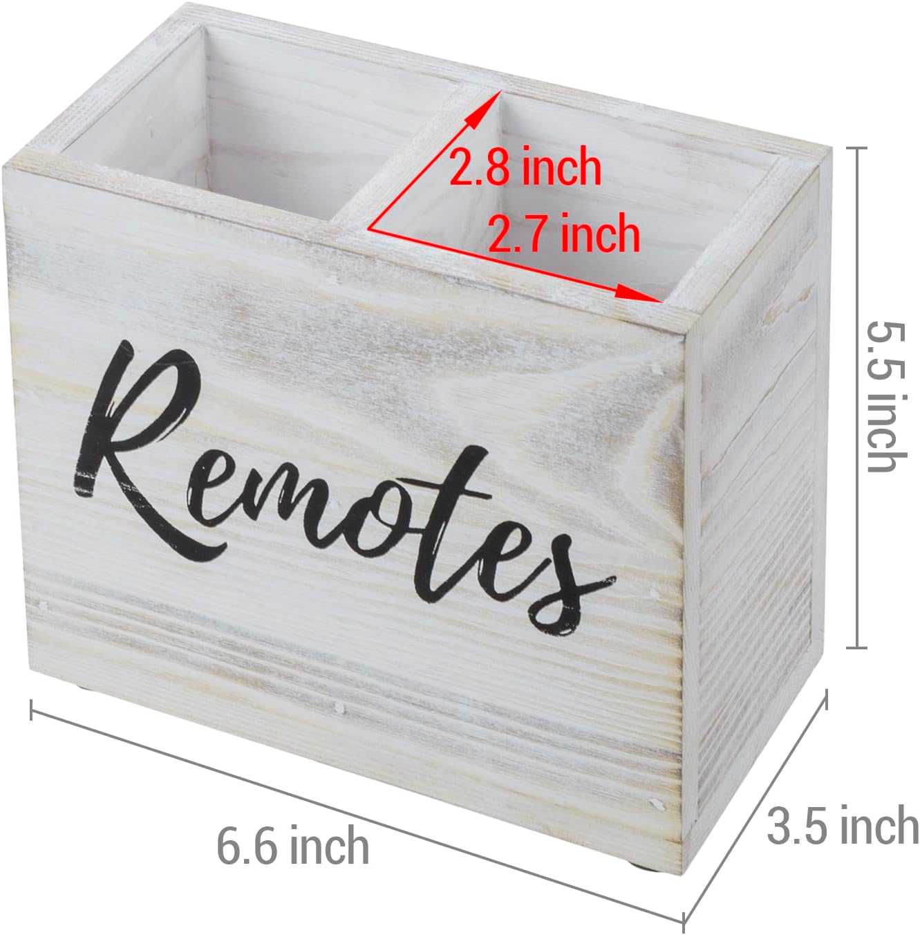 TV Remote Control Holder Organizer / Whitewashed