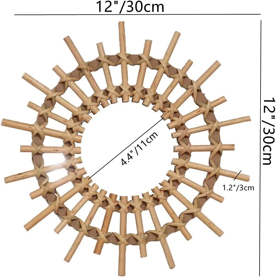 Rustic Handwoven Innovative Art Decoration Round / Style-2 / Natural
