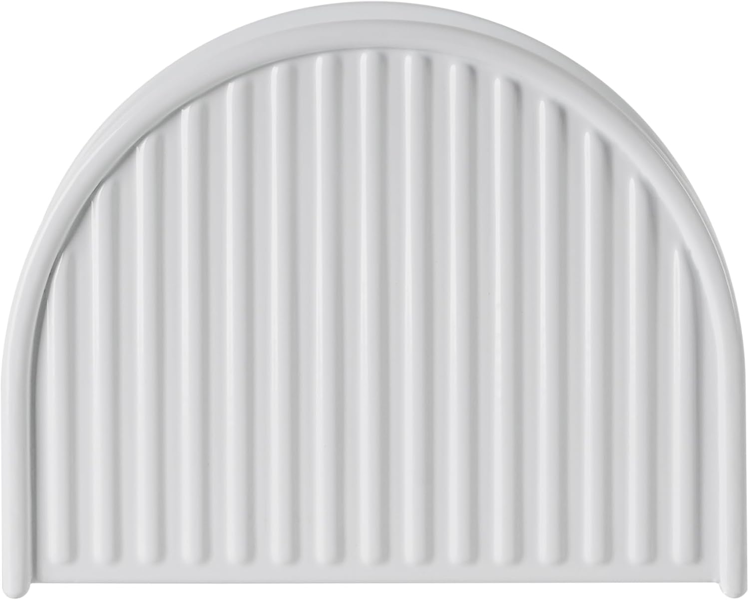 White Napkin Holder / Vertical Stripe White