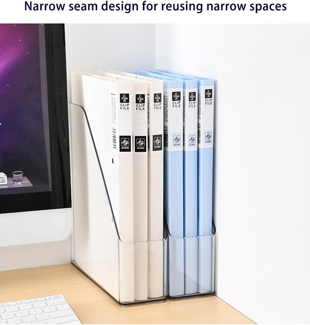 Acrylic Magazine Holder / Clear / Set of 3