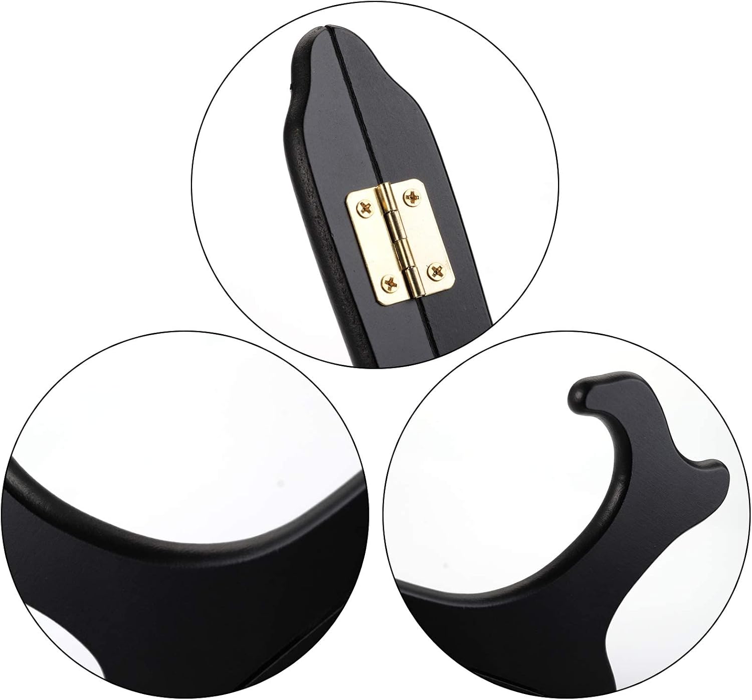 7" Wooden Display Stand / Black / Set of 6