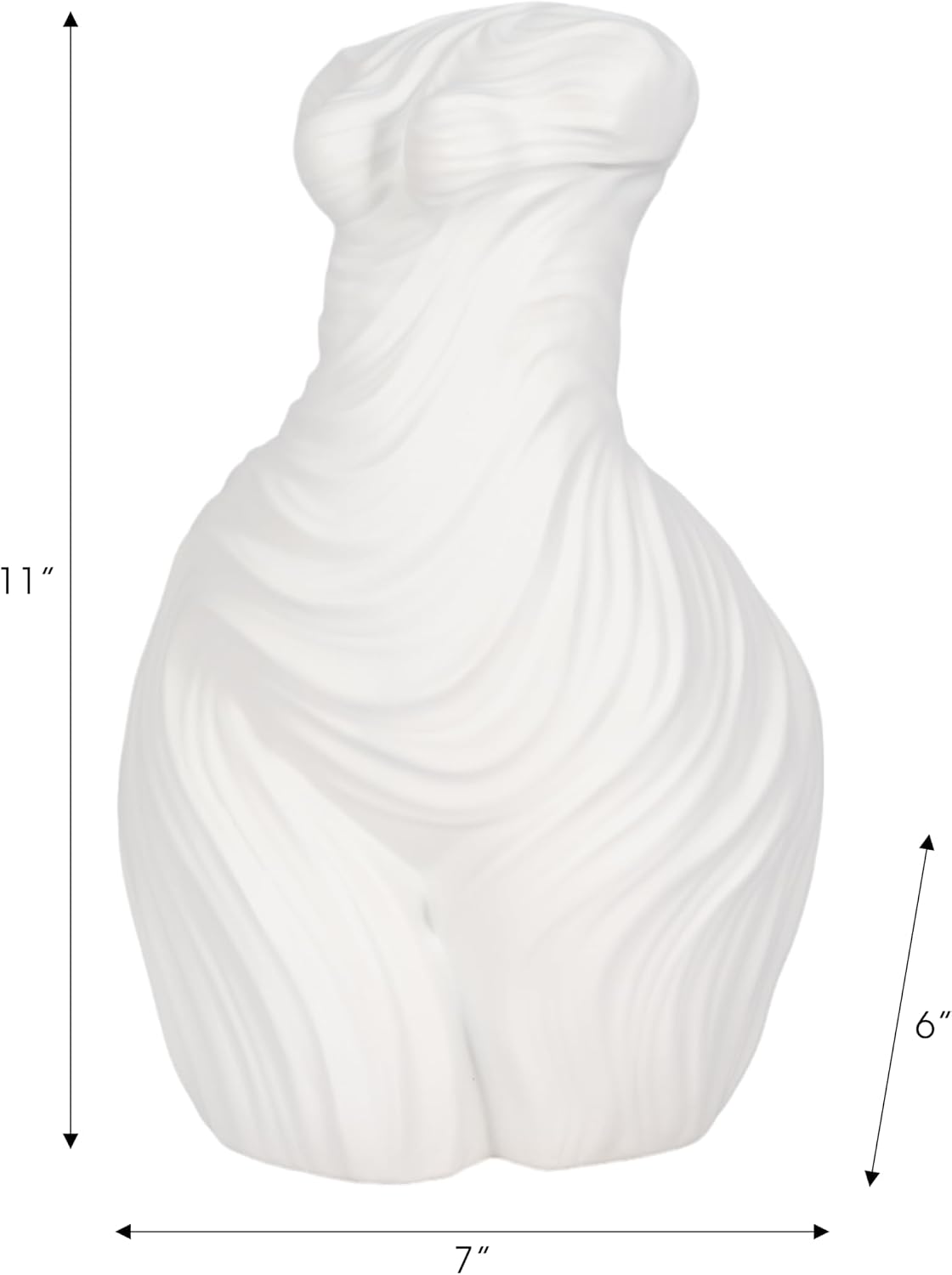 Decorative Home and Office Bust Statue / White / Set of 11